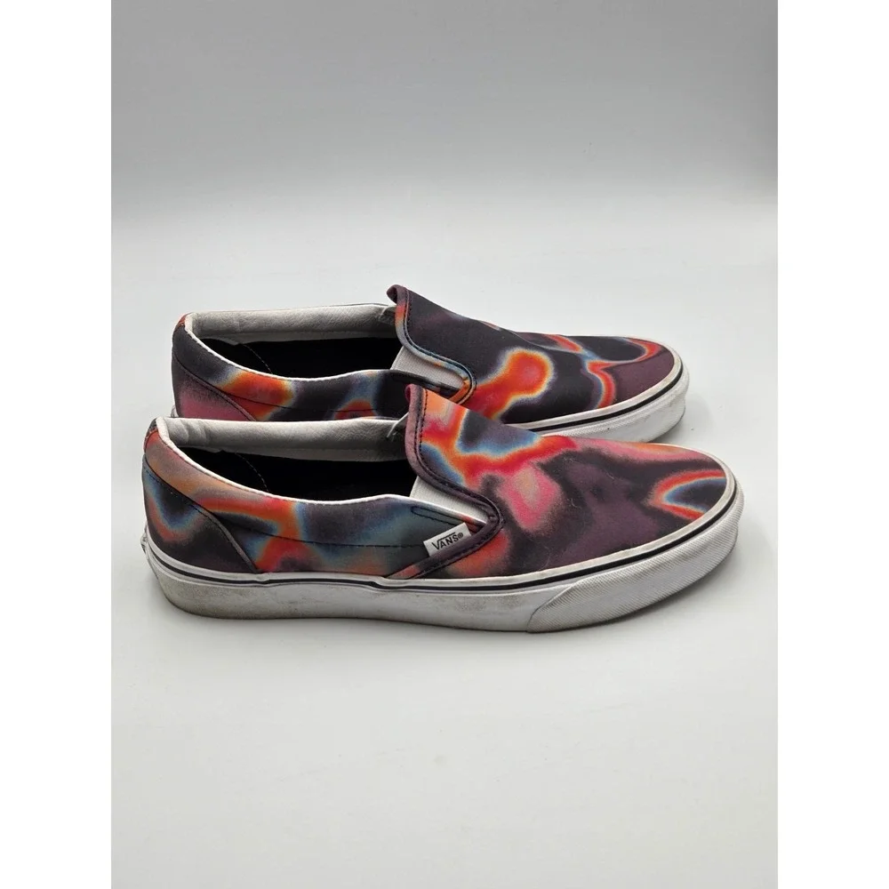 VANS Dark Aura Psychedelic Swirl Unisex Slip-On Sneakers Size Mens 10 Women's 11